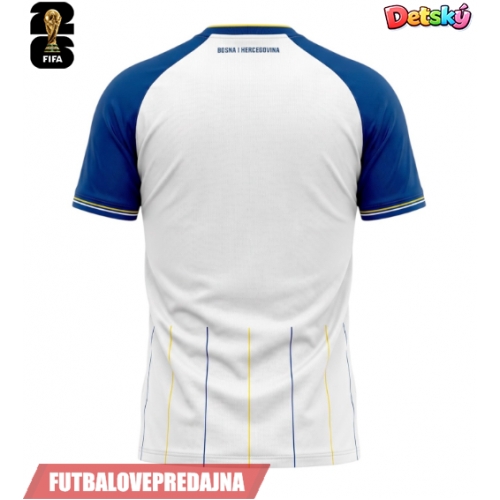 Lacne Dětský Futbalové dres Bosna a Hercegovina MS 2026 Krátky Rukáv - Preč (+ trenírky)